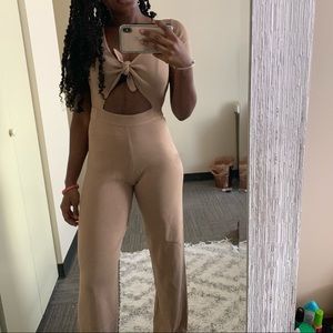 Tan jumpsuit